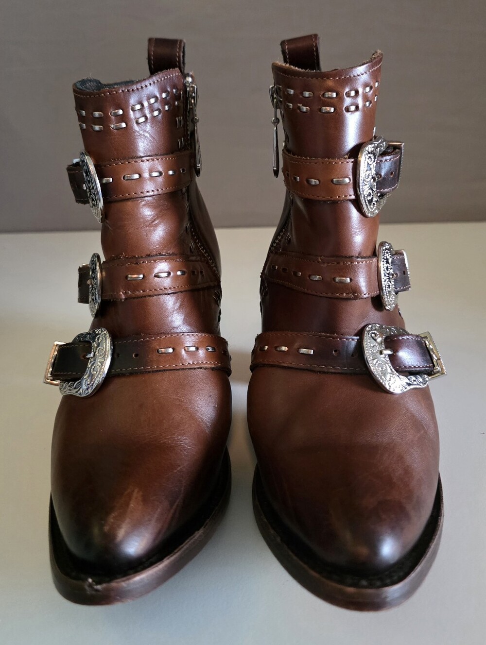 Cuadra maple cowhide leather ankle boots women’s Sz 6 1/2 - Picture 3 of 16